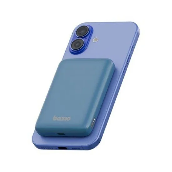 Bazic Gopower Snap 5K, 3In1 5000Mah Wireless Powerbank With Apple Watch Charger - Blue